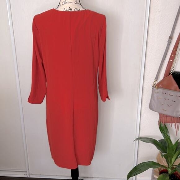 NWT! MSK Long Sleeve Boho Peasant Dress with Lace Up Bodice detail size 10 - Picture 7 of 10